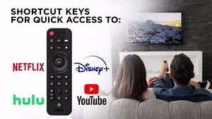 RCA Universal Rechargeable 3-Device Streaming Remote Control – for TV, Audio, Soundbar, Streaming Devices, Ultra-Slim, Rechargeable, Quick Access Keys