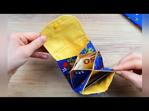 DIY Foldable Trifold Mini Wallet – No Zipper, Free Pattern & Beginner Friendly!