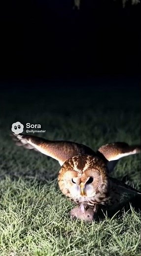 Owl catching a mouse and dropping it #owl #mouse #shorts