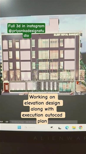 3ds max elevation 3d design and autocad planning #design #interior #elevation #architecture