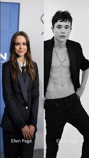 Elliot Page Happier Than Ever – Before & After #ellenpage #elliotpage #celebrity #shorts