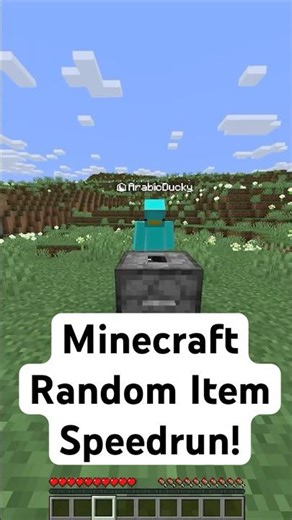 Minecraft Random Item Speedrun 1 #minecraft #shorts