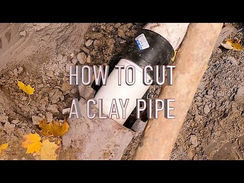 How did i cut a sewer pipe straight without cracking