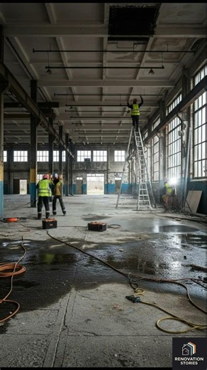 Abandoned Warehouse Renovation: From Derelict to Luxury Industrial Loft | Cinematic Timelapse