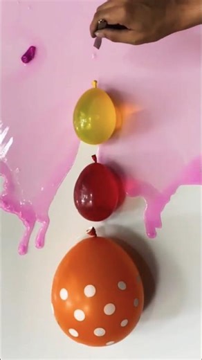 Epic Colorful Water Blast Challenge! 💥 ‪@Theooze-q3b‬ #shorts #asmr #satisfying