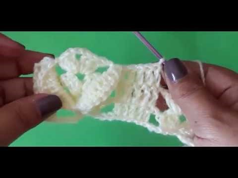 bufanda a crochet facil en punto 3D