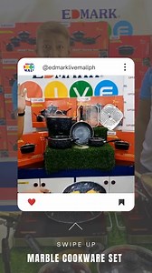 Guys, get ready for a nonstick test like no other! 🍳✨ Check out Edmark Live Mall's Smart Marble Cookware set – it's solid na, promise! 😲👌 Get that hassle-free cooking experience you've been dreaming of. Ready to level up your kitchen game? Grab yours now! #CookWithEase #EdmarkLiveMall 🛒 | Edmark Live Mall