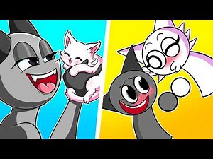 Wenda x Gray Turn Into Cat - Sprunki Animation