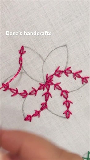 🍀 Nature-Inspired Embroidery Tutorial Needlework #DIYEmbroidery #Handmade #EmbroideryArt