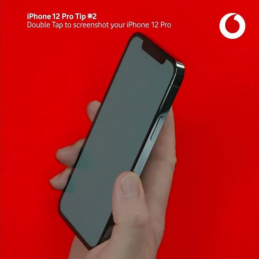 iPhone 12 Pro tip 2 | Double tap to screenshot | Vodafone UK