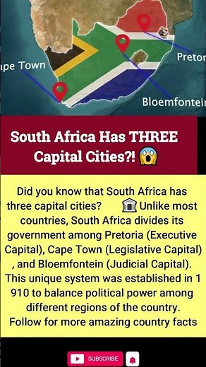 South Africa Has THREE Capital Cities?! 😱