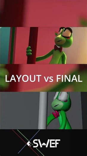 LAYOUT vs FINAL - Digital Circus Music Video 🎵 - 'Something You Regret' #tadc #blender3d #animation