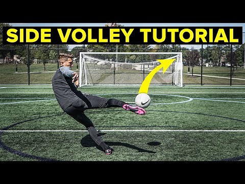 Learn to score sick goals with this technique | side volley tutorial