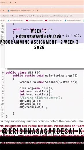 WEEK 3 NPTEL Programming in java Programming Assignment 2 2026