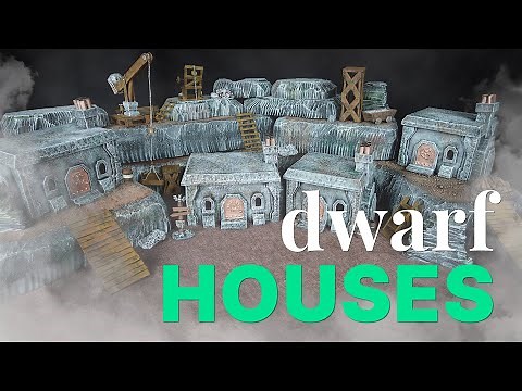 🪓 DWARVEN HOUSES - Easy DnD & Wargaming terrain