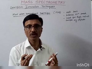 Mass Spectrometry: Ionisation Technique: Field desorption(FD) and Fast atom bombardment technique