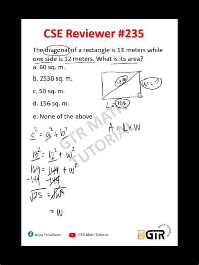 Civil Service Exam Reviewer #235 #arjayensenado #gtrmathtutorial #civilserviceexam | Math Tutorial by Arjay Enseñado