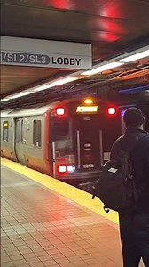 All New MBTA Red Line CRRC Train arrives at South Station