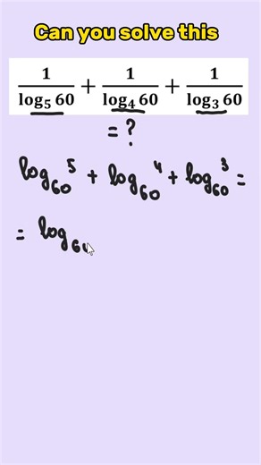 Math test 366 #education #maths #mathematics #tutorial #teacher #puzzle #mathtricks #logarithm