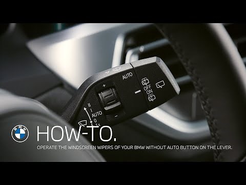 Operating the windscreen wipers without AUTO button on the lever – BMW How-To