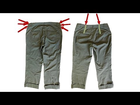 Hose am Bund enger machen in 10 Min.: schnell und einfach Abnäher setzen