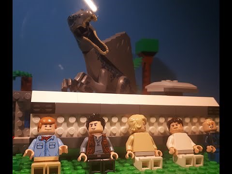 lego jurassic park 3 remake ( plane crash + fight)