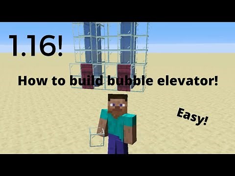 How to Build a Bubble Elevator in Minecraft 1.16!
