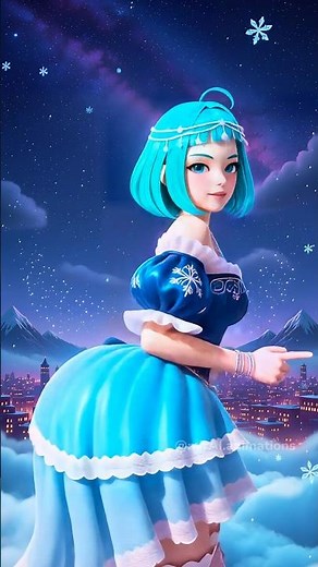 Mirai in White Snow Dress ☃️ #oc #cosplay #dance #waifu #kpop