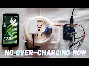 I made an automatic setup to avoid over charging | Arduino | Android App |