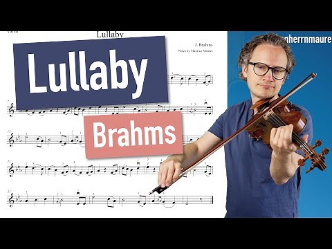 J. Brahms Lullaby (Wiegenlied) | Violin Sheet Music | Piano Accompaniment