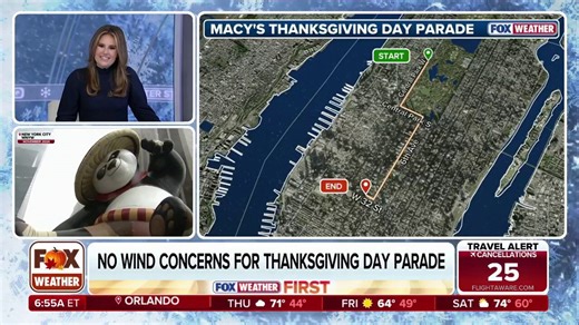 Fair weather conditions in store for the Macy's Thanksgiving Day Parade