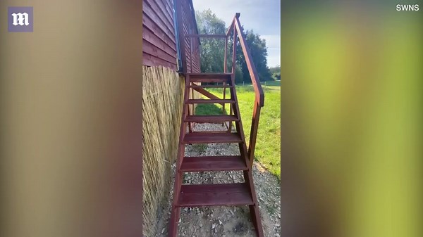 Couple convert HGV lorry trailer into stunning lodge home in Yorkshire