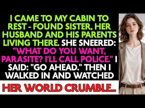 My Sister Moved Into My Mountain Cabin Without Asking. When I Walked In, She...