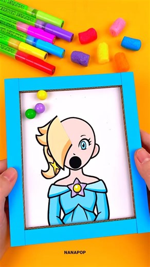 The Super Mario Galaxy Movie Princess Rosalina Hair Growth Cardboard Game Challenge