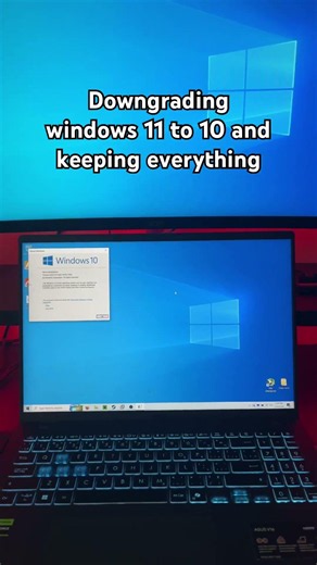 Downgrading windows while keeping everything #windows #windows11 #windows10 #downgrade #computer