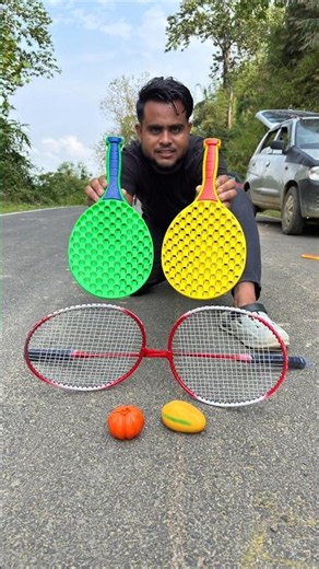 😱 Real Badminton Racket vs Pop-It Racket Challenge! Who Wins? 🏸🔥