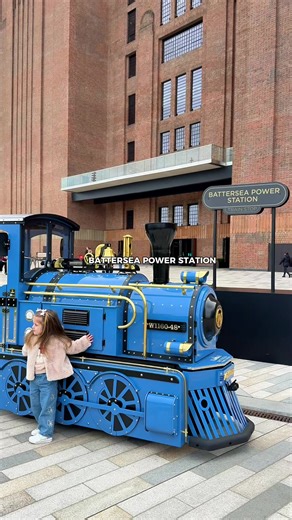 Adorable Mini Land Train Ride at Battersea Power Station