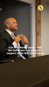4.6K views · 97 reactions | Governor Moore reiterated his support for the Red Line project to The Baltimore Sun, emphasizing the need to connect East and West Baltimore due to a transportation gap in the area. Moore said that while the Biden administration previously backed the plan, the Trump administration has reduced funding for "basic resources for states." : Lloyd Fox, The Baltimore Sun | The Baltimore Sun | Facebook