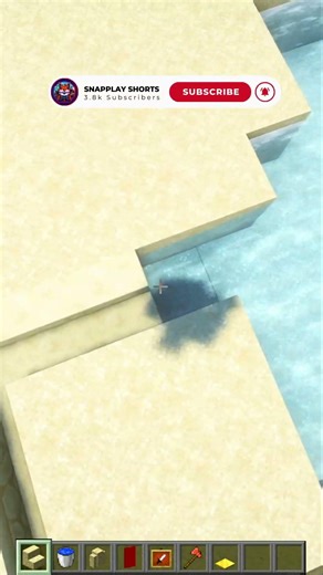 Minecraft Easy Sand Castle🏰 #shorts