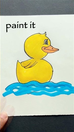 Draw Duck in 3 steps 🦤🐤 #easy #howto #shorts #reels #duck #drawing #samimasraboni #cartoon