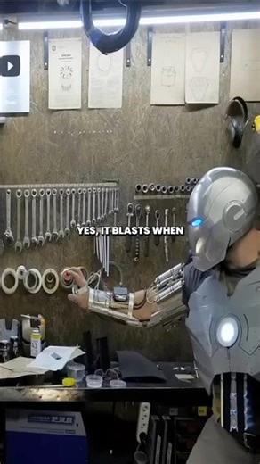 He built a real Iron Man suit in his GARAGE