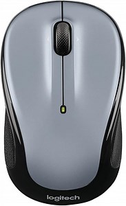 Logitech M325 Kabellose Maus, 2.4 GHz Verbindung via Unifying USB-Empfänger, 1000 DPI Optischer Sensor, 18-Monate Akkulaufzeit, 3 Tasten, PC/Mac - Hellsilber