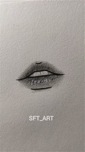 Drawing cool lips ✨ #drawing #art #tutorial #lips #sketch #shorts
