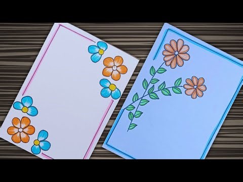 FRONT PAGE DESIGN/PROJECT WORK DESIGN/ASSIGNMENT DESIGN/FLOWER DESIGN/HOW TO DRAW/BORDER DESIGNS 💝✨️