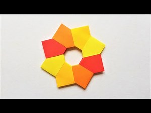 How to make a SIMPLE MODULAR STAR in ORIGAMI