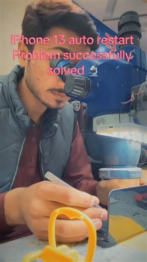 iPhone 13 auto restart problem successfully solved #mobile #repair #viralvideo #fixmyphone #phone