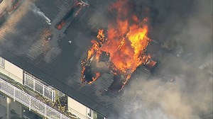 After massive SeaTac blaze, displaced tenants spend 2nd night at shelter