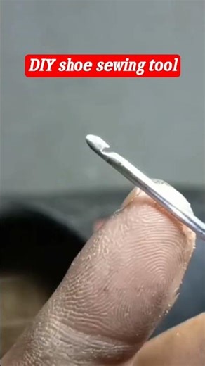 DIY Shoe Sewing Tool from Recycled Materials / Budget Cobbler Hack 🔧👟