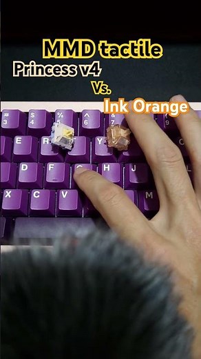 MMD Princess V4 vs Ink Orange, Alu Plate #tactile #MMD #princessv4 #inkorange