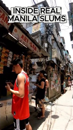 Inside Real Manila Slums 🇵🇭 | Raw Walking Tour You’ve Never Seen #walkingtour #viralshorts